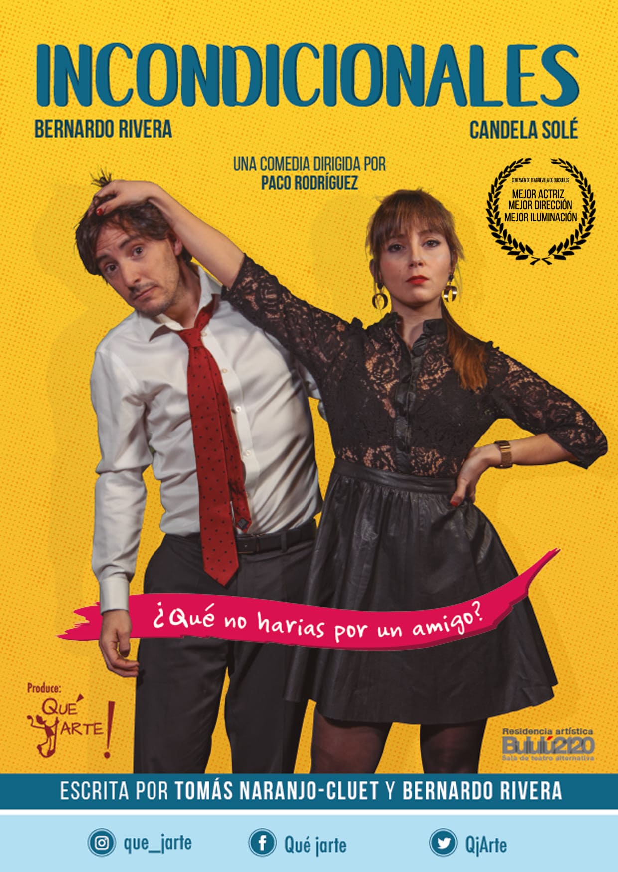 Cartel OBRA TEATRO INCONDICIONALES